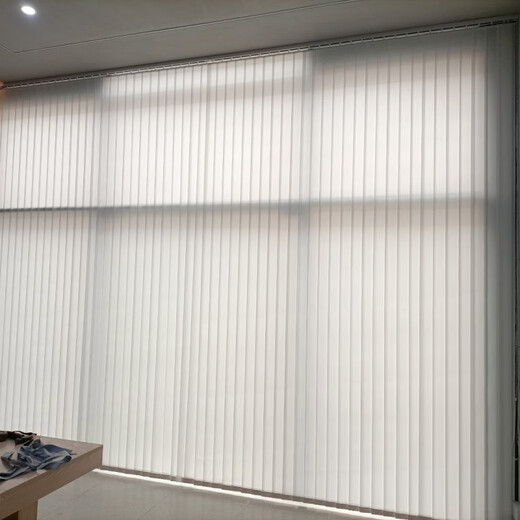 Office balcony curtain bedroom new vertical curtain customized vertical blinds partition curtain light-proof blinds willow dark blue encrypted blades 1.8 meters wide / high 1.8 meters high