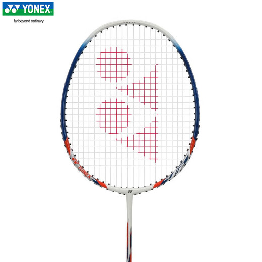 YONEX YONEX Badminton Racket yy ultra-light full carbon entry-level beginner competition training single shot NR7000i white and dark blue carbon single shot