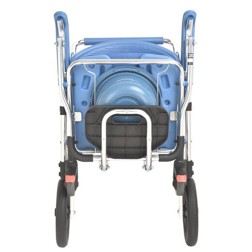 Wei Yikang (Weiyikang) Ältere Toilettenstuhl für Rollstuhl für Mobile Home Toilettenstuhl Duschbad Aluminium Legierung Behinderte Toilette 699L Aluminiumlegierung Offener Blow Formteller Ein-Knopf-Klappe
