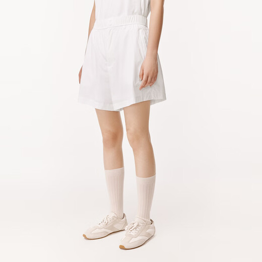 
LESS [Xuan Series] Mid-waist drawstring sports shorts for women mesh inner comfortable casual pants 2O4E12190 105 semi-bleached S