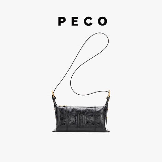 PECO969baby枕头包迷你手机包单肩斜挎高级质感运动斜挎包送女友礼物 蛋黄色头层树皮皱牛皮 现货
