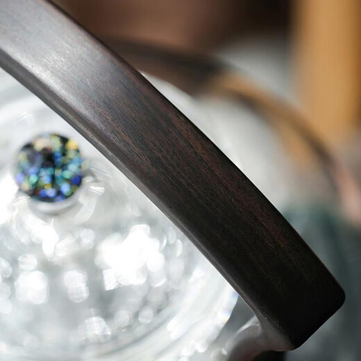 Heyue tea set, Heyue kettle, high borosilicate heat-resistant glass teapot, health kettle, household tea kettle, steaming tea, tea kettle, Heyue kettle (transparent color) 1000ml