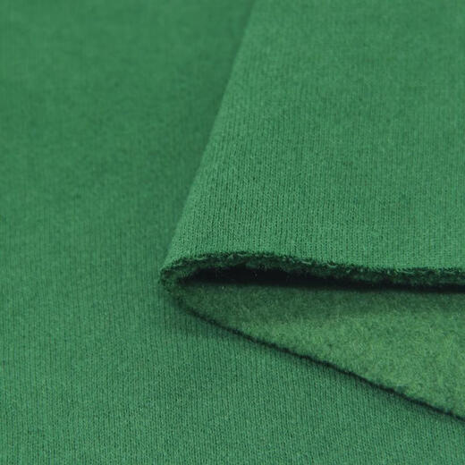 Youchuang thickened cotton knitted fabric fleece warm pure cotton plus fleece autumn and winter suit sweatshirt clothing fabric rice price blue gray