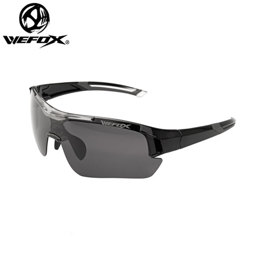 WEFOXWEFOX 2023 Outdoor Cycling Driving Glasses Anti-UV Enhanced Clarity Anti-glare Fishing Polarized Glasses 1105 Gray Gray Film (With Glasses Case)
