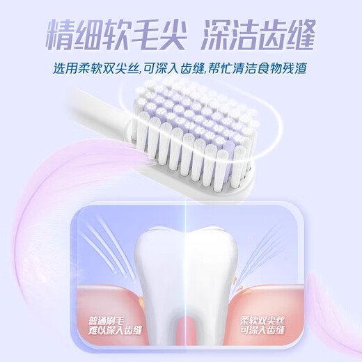Lengsuanlingyun feels velvet soft-bristle toothbrush to care for gums adult toothbrush 10 pieces in random colors recommended by Wu Lei