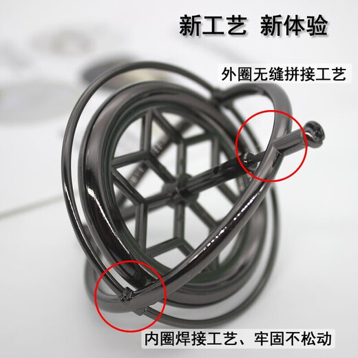 Maile Kid Gyroscope Inception Metall Fingerspitzen Anti-Gramit Schwarze Technologie Technologie Dekompression Rotationsbilanz Kindertag Geschenk Goldener Anti-Gramit-Gyroskop