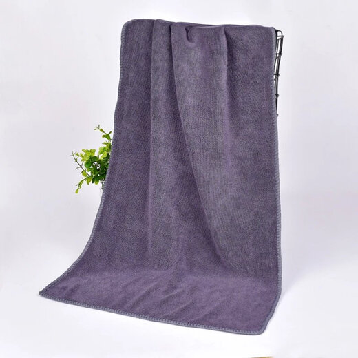 Barber shop special towel, hair salon hairdressing turban, thickened dry hair towel, absorbent, thickened dark purple 30x60cm