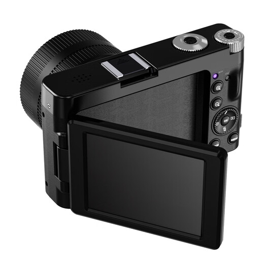 SONGDIAN DC101 Digital Camera 4K Micro Single Card Machine Entry-Level Point and Shoot Camera Small Home Flip Selfie Screen 64G Memory [Wide Angle Lens] Official Standard