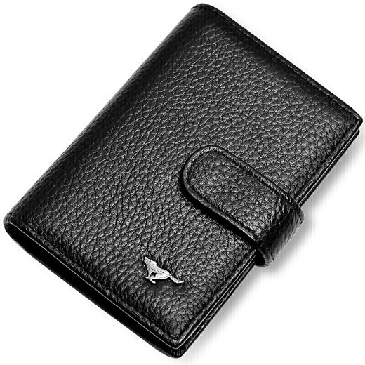 SEPTWOLVES Men's wallet Men's card bag Business card holder Multi-function card holder Men's card holder ID bag Business black
