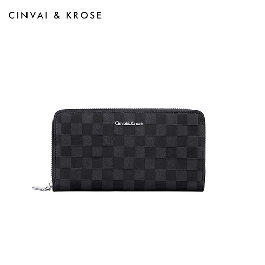 Cinvaikrose Day's Day Gift Практический официальный веб -сайт кошелька мужская голова слоя кожи для кожи для кожи кожи сумки для ручной сумки день рождения ck кошелек - черный [практичный для парня и мужа]