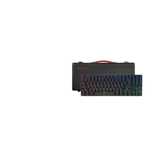 Cherry Cherry MX8.2TKL Wireless Mechanical Keyboard Bluetooth à trois modes de bureau en alliage E-Sports 87 Clé à trois modes Rouleau de thé noir