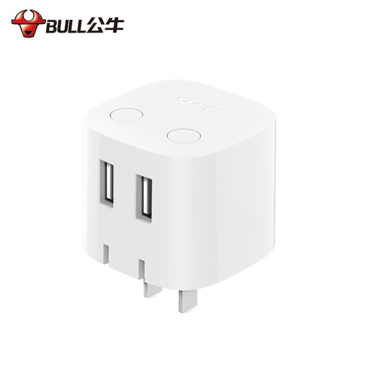 公牛（BULL） 公牛（bull） 插座/智能USB插座/插排/插线板/排插/ 双USB分控自动防过充插头GN-U212T