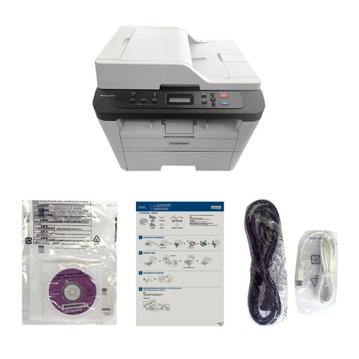 东芝（TOSHIBA）e-studio 300D 301DN 302DNF A4多功能一体机 黑白激光打印机办公 301DN自动双面有线网络三合一 套餐一:标配+可加粉粉盒*1+粉3瓶