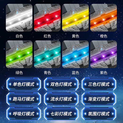科尔航儿童遥控飞机玩具炫UFO无人机特技炫彩灯光男孩六一儿童生日礼物 30分钟续航双电版黑色避障无航拍