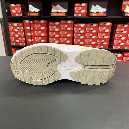 耐克（NIKE）女鞋夏季新款AIR MAX BLISS气垫缓震运动鞋跑步鞋休闲鞋老爹鞋 FB7170-111帆白椰奶色浅绿 37.5