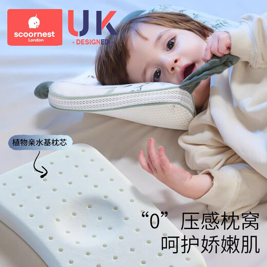 Kechao Baby Pillow Baby Soothing Pillow for Babies Over 6 Months Old Special Pillow for Children 1-3-6 Years Old Tencel Universal for All Seasons 0-2 Years Old/Pillow Height 1.2-1.5cm/Silicone-Panda