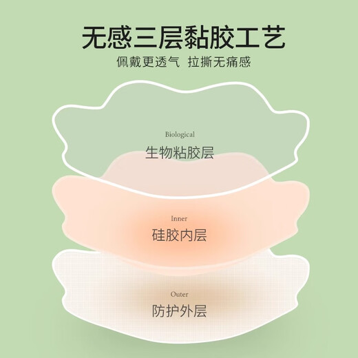 戏狐硅胶提拉胸贴女婚纱用聚拢上托乳贴春夏季隐形内衣防凸点吊带用JM 【提拉款10cm】2对花/适合CD杯