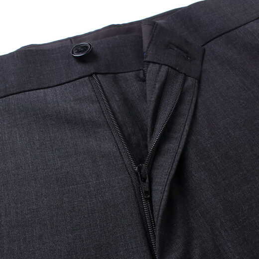 YOUNGOR suit pants men's suit pants wool suit pants wool fabric new autumn and winter warm dark gray 32 175/80A
