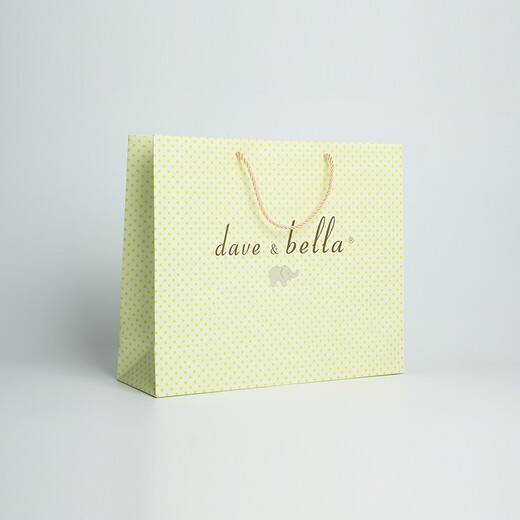 DAVE&BELLA gift bag, exquisite gift bag, handbag, matching gift bag, gift bag, no negotiation, light green, large size