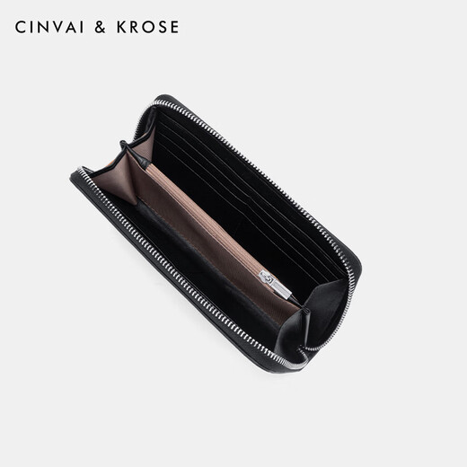 Cinvaikrose Day's Day Gift Практический официальный веб -сайт кошелька мужская голова слоя кожи для кожи для кожи кожи сумки для ручной сумки день рождения ck кошелек - черный [практичный для парня и мужа]