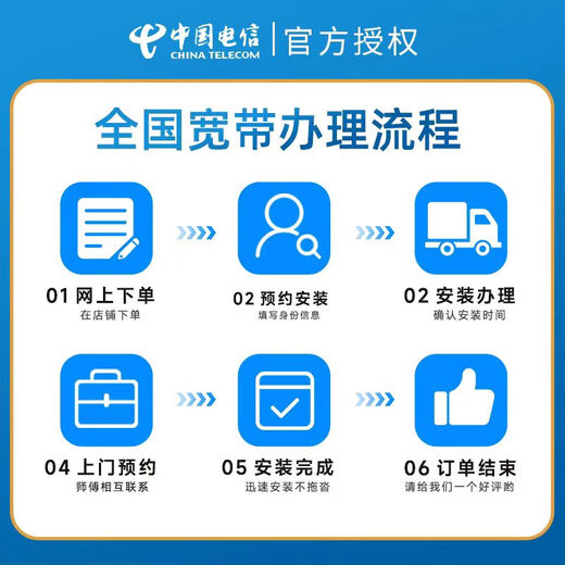 China Mobile fiber optic broadband 100-1000M new installation renewal application free installation door-to-door installation application National Telecom Broadband appointment processing