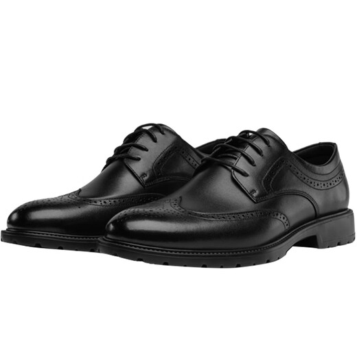 Made in Tokyo, Miles Travel Men's Brogue Business Casual Formal Shoes Leather Shoes Wedding Shoes Men's Golden Monkey Production Men's Black 42