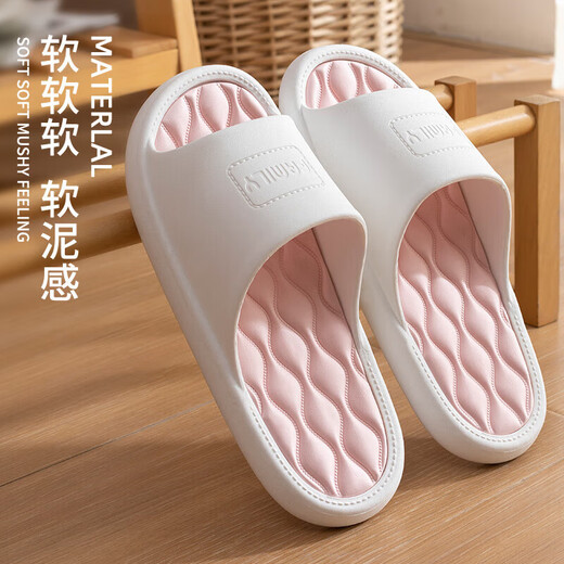 Jieliya zapatillas para mujeres en verano Wear 2024 Sandalias para el hogar sin deslizamiento de baño para el hogar Interiores