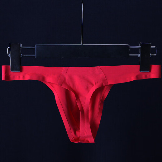 Sous-vêtements sexy pour les hommes minces transparente glace en soie en une seule-pièce ceinture mince translucide sans tendance sportive sexy t chair couleur xxl