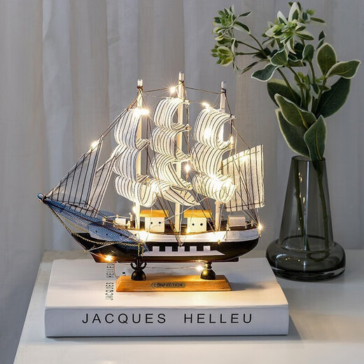 Oufanpu (oufanpu) graduation gift birthday gift for boys to cheer for the college entrance examination blessing gift Smooth sailing sailing ornament model Smooth sailing sailing model (with lights) [Set sail, chase dreams]