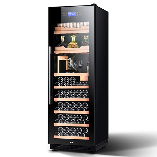 Odino National Warranty Export Quality Odino Red Wine Cabinet Compressor Refrigeration Constant Temperature Wine Cabinet Wine and Foreign Wine Cabinet Fresh Cabinet BJ-435 550 Thin Black Multi-Purpose Cup Holder 338L