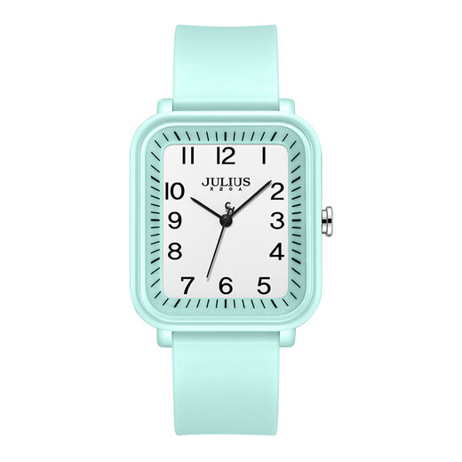 Julius New Simple and Fashionable Digital Square Dial pour les étudiants de jeunesse Examen Junior High School Women's Watch JA-1477 Elegant Purple