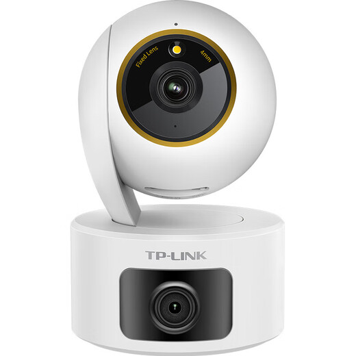 普联（TP-LINK）摄像头家用监控器 室内高清无线智能网络摄像机 360°度全景旋转云台手机APP远程查看双向语音对讲 【双镜头 | 双画面】500万+500万旗舰 64GB内存卡【免费升级128G