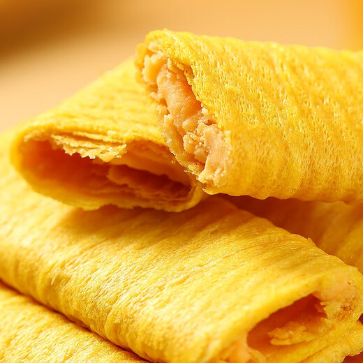 Karokaman Salted Egg Yolk Durian Filling Egg Roll Sandwich Egg Roll Crispy Cookies Internet Celebrity Office Casual Snack Tea [Feast of Taste Buds] 832g One box of four flavors
