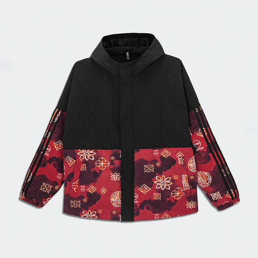 Adidas Jacket Men's Spring и осень -новая спортивная одежда Fitness Heartsally с ветрозащитной капуста с капусты Top Hm9887 Новый год L