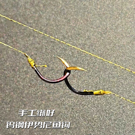 Zhuojing Luminous Seven-Star Floating Line Group Double Hook Fishing Line Main Line Highly Sensitive and Adjustable-Free Floating Grass Carp and Crucian Carp Fishing Hook Large Float 4.5 Meters 2 Rolls (Day and Night Dual Use) Main Line 2.0+ Sub-line 1.5+No. 5 Hook