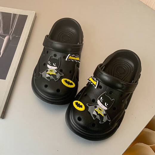 
ABC broken-size children's slippers for boys in summer new style baby kids hole shoes for girls bathing non-slip indoor home green [main picture] size 24
