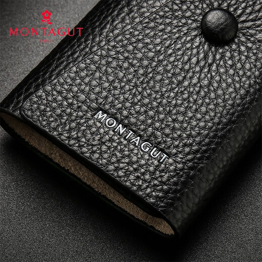 Montagut 2024 Neue Männerschlüsselbeutel Multifunktionales Cowhide Fashion Keychain Wallet Box Chinesische Valentinstag Geschenk Schwarz R2521131025