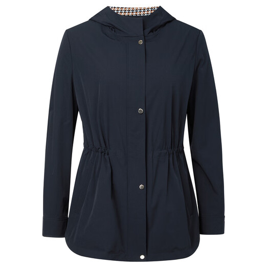 NAERSI Convenient Jacket Temperament Sports Hooded Windbreaker Women's 25 New Autumn Jacket Dark Blue Purple XL