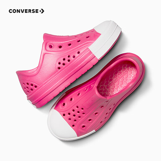 Converse Converse children's shoes girls summer new children's clogs low-top sandals A06666C deep magenta 35 recommended foot length 21.5cm
