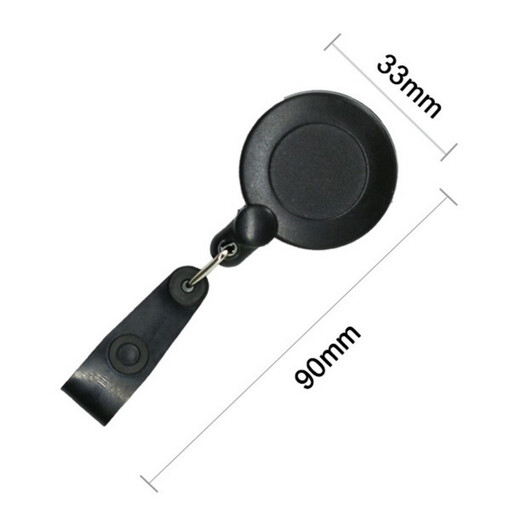 Kafus anti-flip telescopic buckle ABS certificate card cover easy to pull buckle working certificate badge clip can stretch buckle badge rope easy to pull match hospital doctor nurse badge clip custom 9913 anti-flip white telescopic buckle + smiling face 1