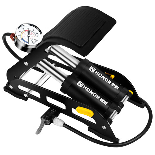 Ounai inflator, foot-operated high-pressure inflator, bicycle, electric vehicle, motorcycle, car, household, portable, foot-operated, vehicle-mounted air pump
