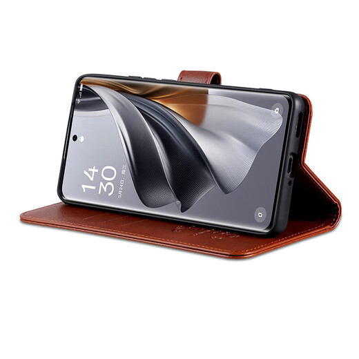 AZNS vivo Y300Pro flip leather case mobile phone case y300Pro+ 5G protection anti-fall front and rear full coverage V2410A soft shell rollover wallet style new business men and women brown