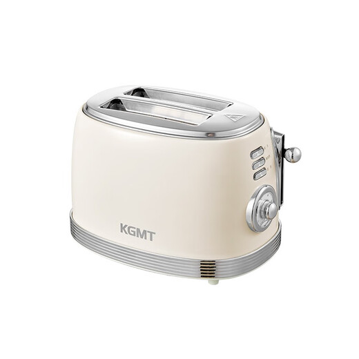 KGMT British brand toaster toaster household multi-functional retro breakfast bread toaster ivory white standard British brand