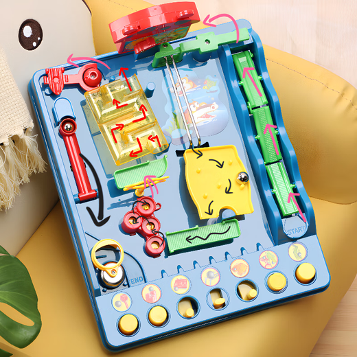 Idol Cat Children's Level von Ball Jungle Adventure Maze Tabletop Spiel Spielzeug 8-12-jähriges Jungen Spielzeug Geburtstagsgeschenke Rolling Ball Wasserniveau des Ball Jungle Adventure [acht Ebenen]