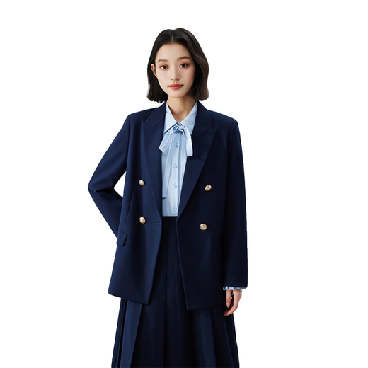 Lady Bird black suit suit for women's public examination high-end casual workplace formal wear commuting jacket interview suit TZ55 black suit + straight pants S - suitable for 90-100 Jin Jin equals 0.5 kg can be worn