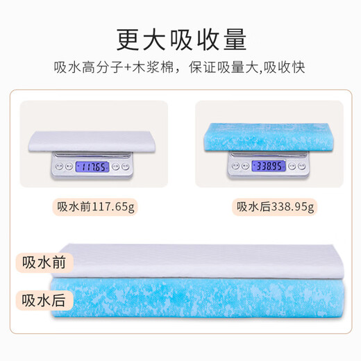 Petite tête de tissu, séparateur d'urine pour bébé, coussinet de soins pour bébé jetable, coussinet d'urine nouveau-née, coussinet d'urine pour bébé, Absorbant d'eau, mignon bébé ultra-mince 100 pièces 35 * 25cm