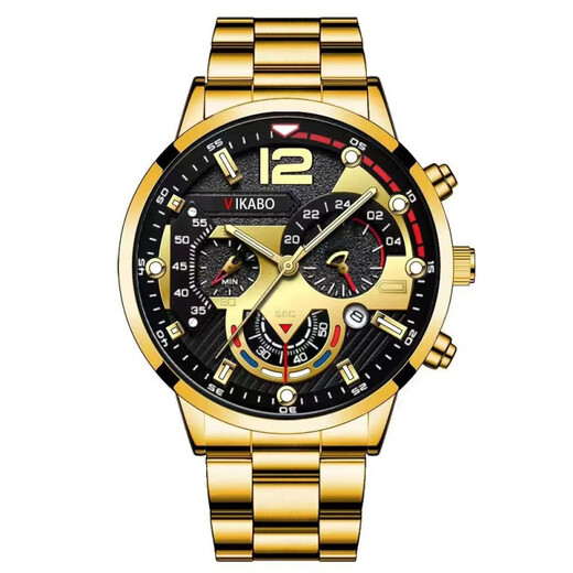 Dsds high-looking new non-men's mechanical watch stainless steel belt business watch luminous calendar men's watch fully automatic men's black belt black gold needle