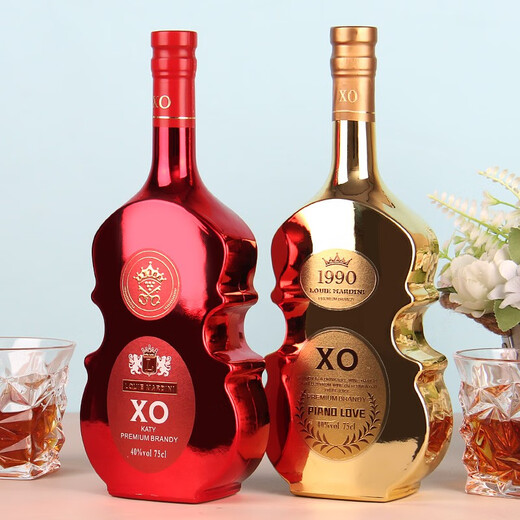 路易玛迪尼（Louie mardini）卡蒂琴之恋组合XO白兰地洋酒40度法国原酒进口 单瓶750ml 750mL 1瓶 琴之恋1支礼盒装