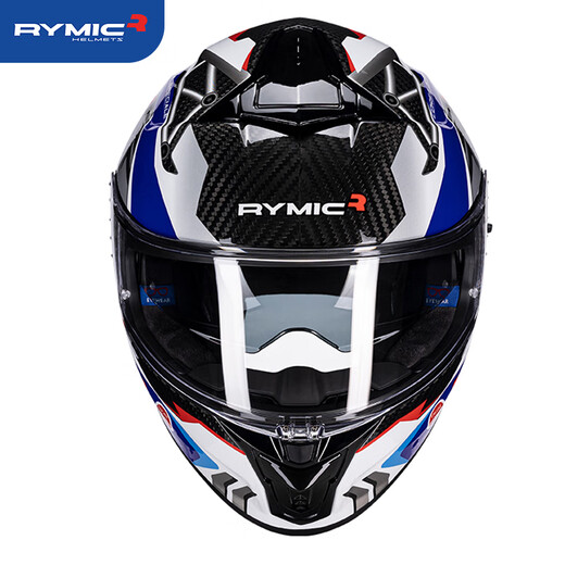 RYMIC motorcycle carbon fiber helmet full-face helmet 3C certified winter professional motorcycle motorcycle running helmet S-GT blue black L