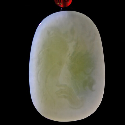 Un millier de jade [produit solitaire Jade] HETIAN JADE GUAN GONG PENDANT MEN COLOR DU SUCHER GUAN ERYE JADE PENDANT JADE PENDANT JADE PENDANT MODÈLE 2 QZM3523
